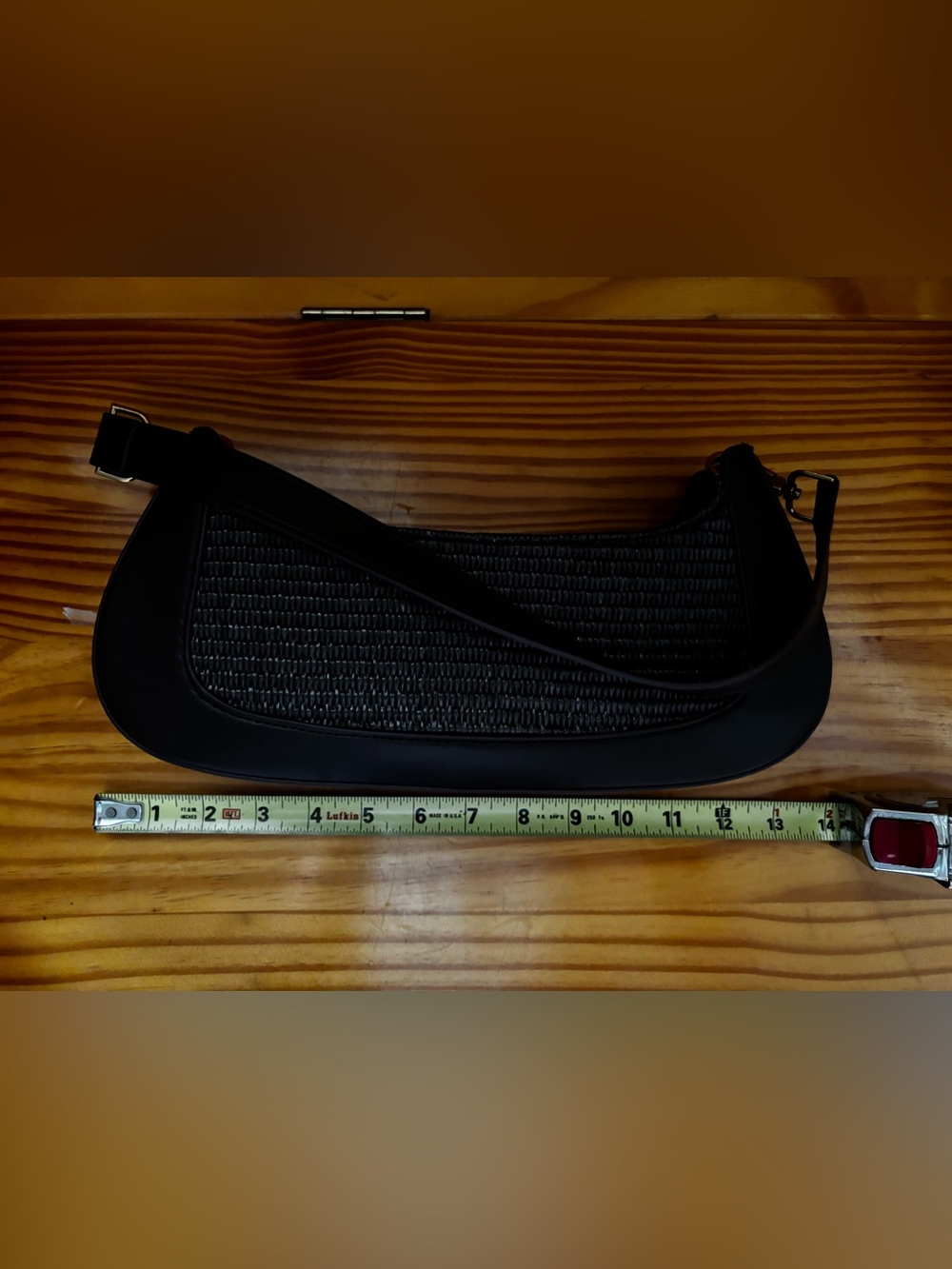 NWOT Brown Woven Steve Madden Shoulder Purse - Picture 7 of 8